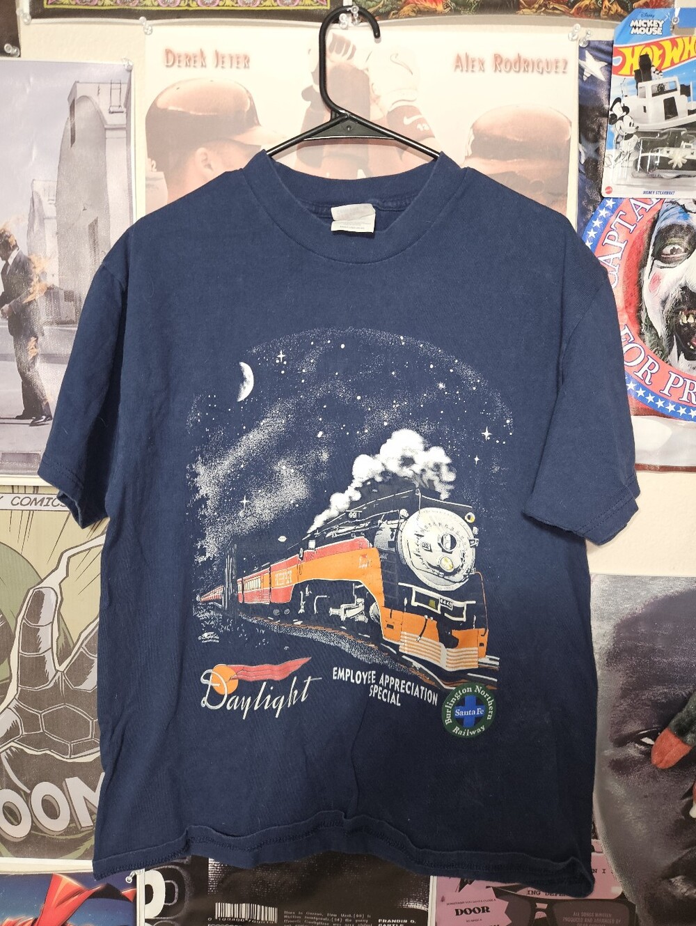 Santa Fe Burlington Railway Employee Appreciation Hanes Beefy Vintage Tee